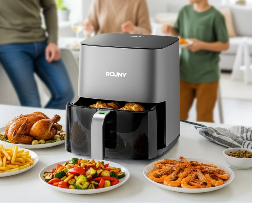 Airfryer 5L – Heteluchtfriteuse met Kijkvenster en Touch Bediening