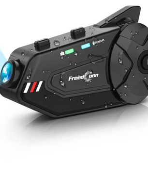 Motor Intercom met Camera – Bluetooth Helm Headset 1080P Dashcam