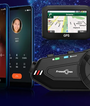 Motor Intercom met Camera – Bluetooth Helm Headset 1080P Dashcam