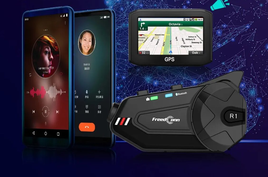 Motor Intercom met Camera – Bluetooth Helm Headset 1080P Dashcam