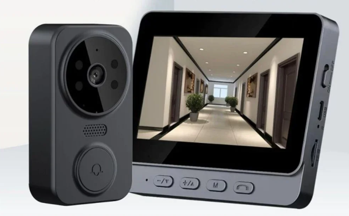 Draadloze Video Deurbel met Scherm – 1080P Camera en 2-Way Audio