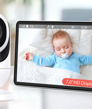 Babyfoon met Camera 7 Inch – 1080P HD Baby Monitor met Audio