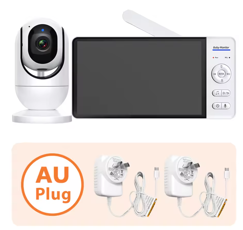 Babyfoon met Camera 7 Inch – 1080P HD Baby Monitor met Audio