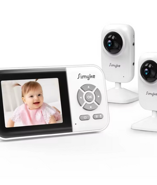 Babyfoon met 2 Camera’s – 2.8 Inch Monitor, Nachtzicht en App
