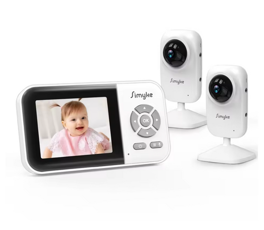 Babyfoon met 2 Camera’s – 2.8 Inch Monitor, Nachtzicht en App