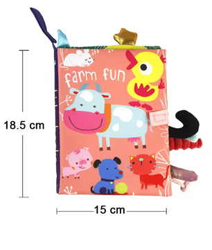 Baby Rammelaar en Stoffen Boek – Hangspeelgoed voor Kinderwagen