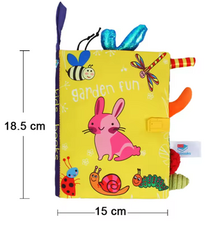 Baby Rammelaar en Stoffen Boek – Hangspeelgoed voor Kinderwagen
