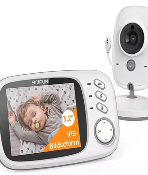Babyfoon met Camera 3.2 Inch – Draadloze Baby Monitor met Nachtzicht