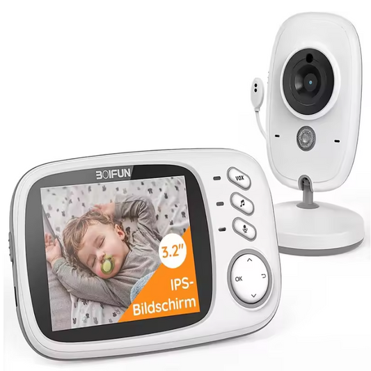 Babyfoon met Camera 3.2 Inch – Draadloze Baby Monitor met Nachtzicht