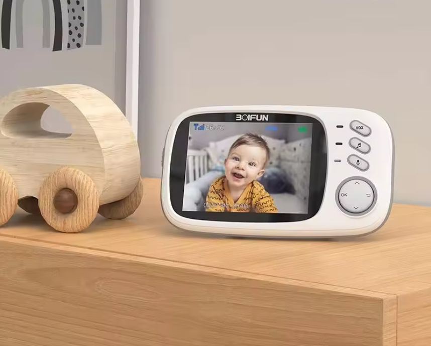 Babyfoon met Camera 3.2 Inch – Draadloze Baby Monitor met Nachtzicht
