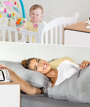 Babyfoon met Camera 3.2 Inch – Draadloze Baby Monitor met Nachtzicht