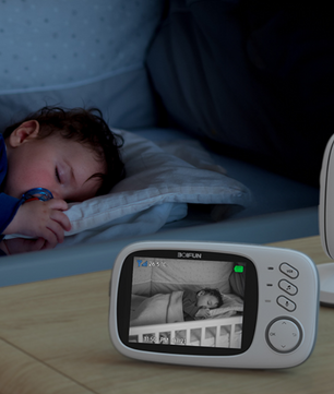 Babyfoon met Camera 3.2 Inch – Draadloze Baby Monitor met Nachtzicht