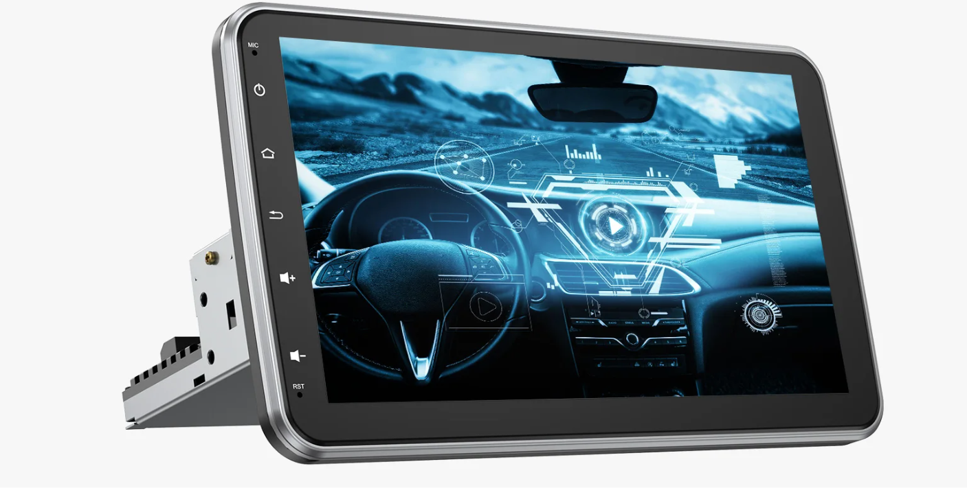 Autoradio 10.1” Touchscreen – Draaibaar CarPlay Android Auto GPS