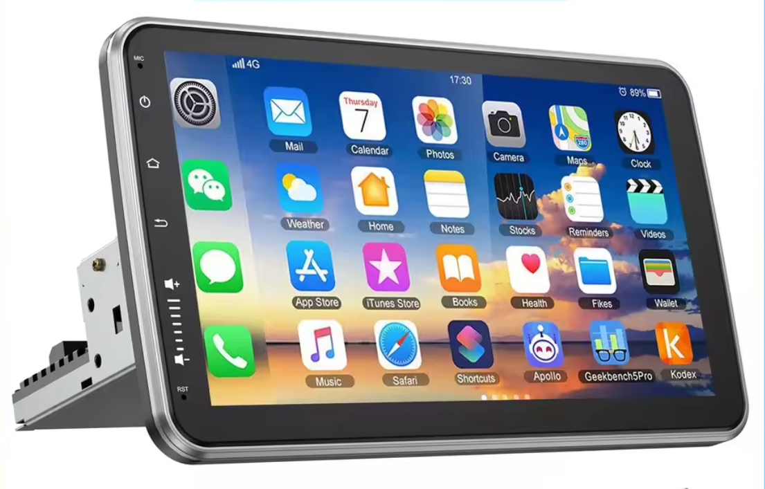 Autoradio 10.1” Touchscreen – Draaibaar CarPlay Android Auto GPS