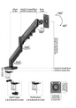Monitor Arm Bureau – Verstelbare Monitor Beugel 13-32 Inch