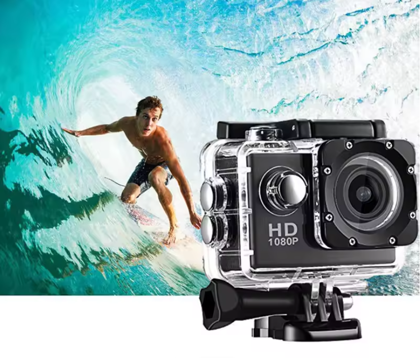 Full HD Action Camera 1080P – Waterdichte Sportcamera met Display