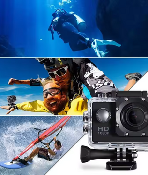 Full HD Action Camera 1080P – Waterdichte Sportcamera met Display