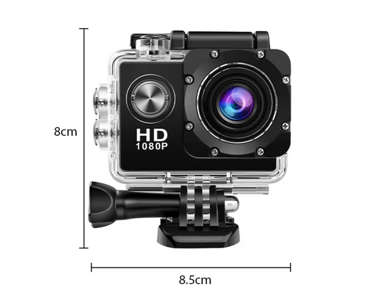 Full HD Action Camera 1080P – Waterdichte Sportcamera met Display