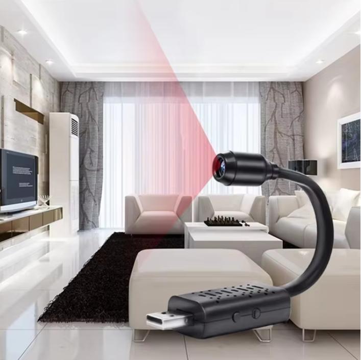 Mini WiFi Beveiligingscamera 4K – USB Camera met Bewegingsdetectie