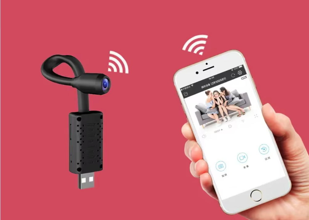 Mini WiFi Beveiligingscamera 4K – USB Camera met Bewegingsdetectie