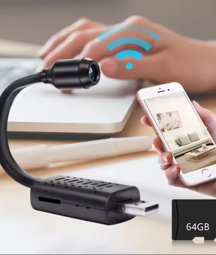 Mini WiFi Beveiligingscamera 4K – USB Camera met Bewegingsdetectie
