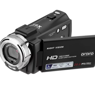 1080P Vlog Camera met Nachtzicht – Digitale Camcorder met Zoom en LCD Scherm