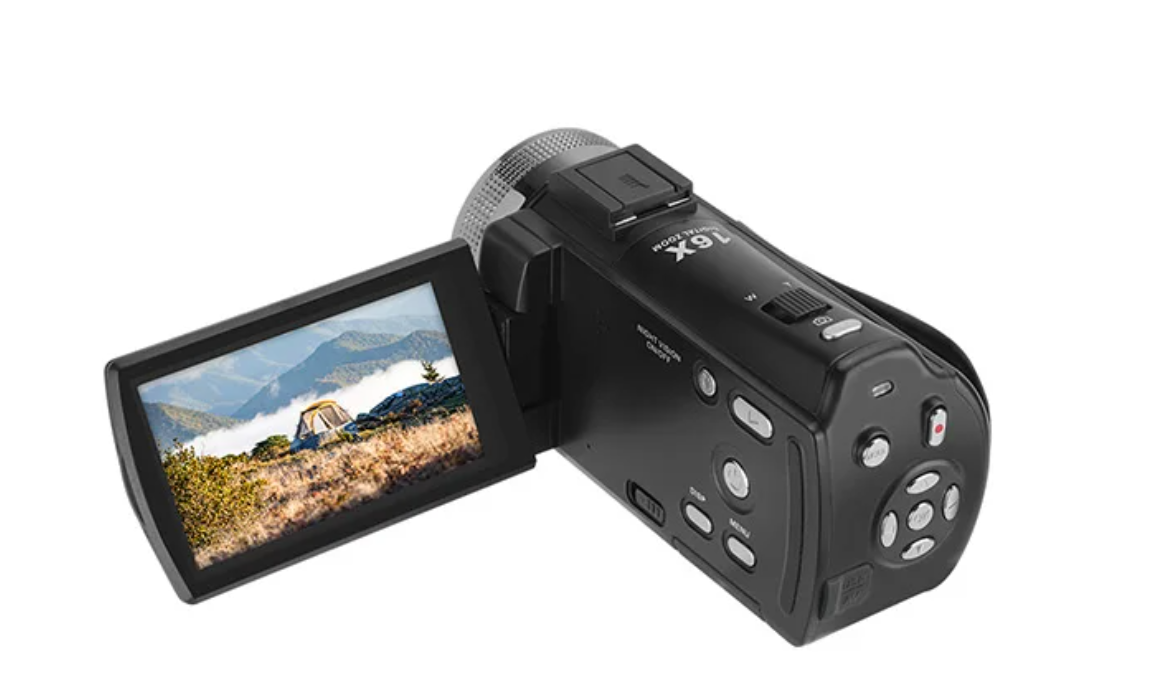 1080P Vlog Camera met Nachtzicht – Digitale Camcorder met Zoom en LCD Scherm
