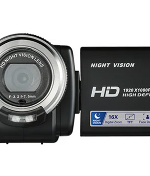 1080P Vlog Camera met Nachtzicht – Digitale Camcorder met Zoom en LCD Scherm
