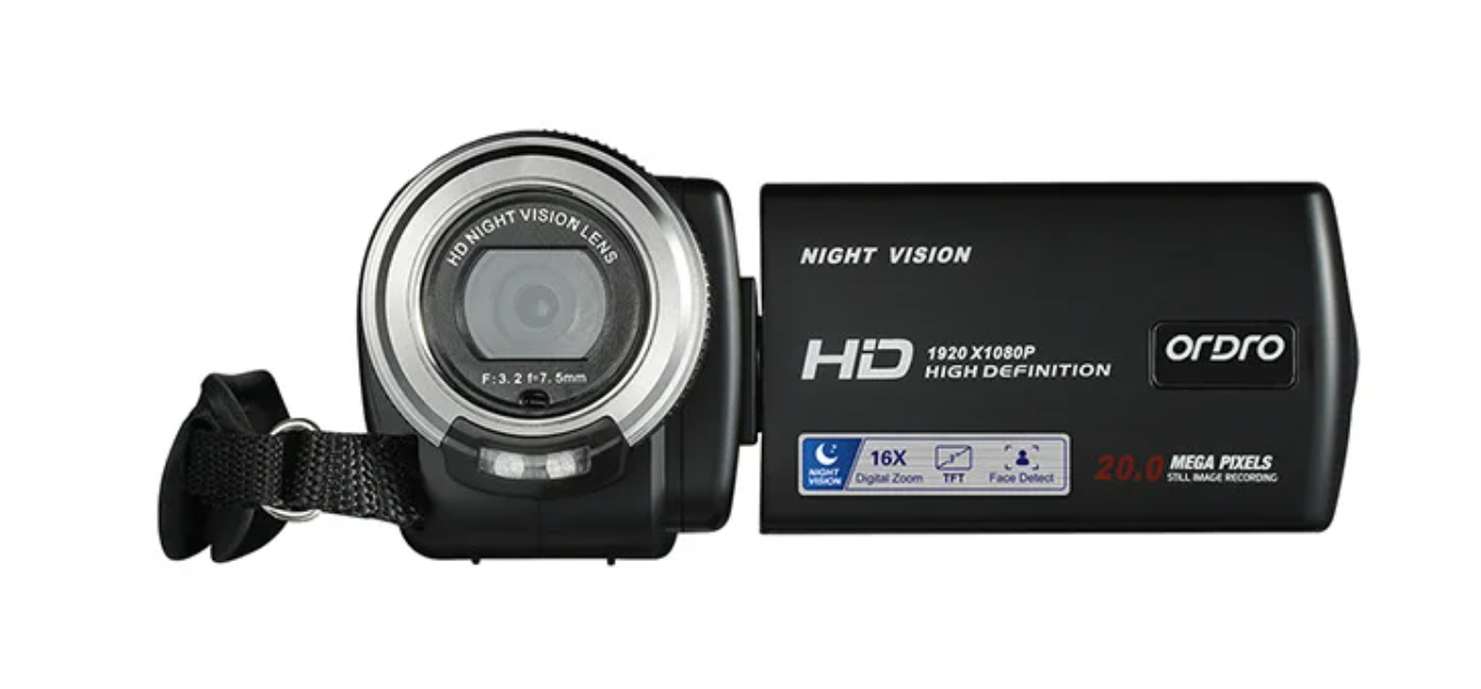 1080P Vlog Camera met Nachtzicht – Digitale Camcorder met Zoom en LCD Scherm