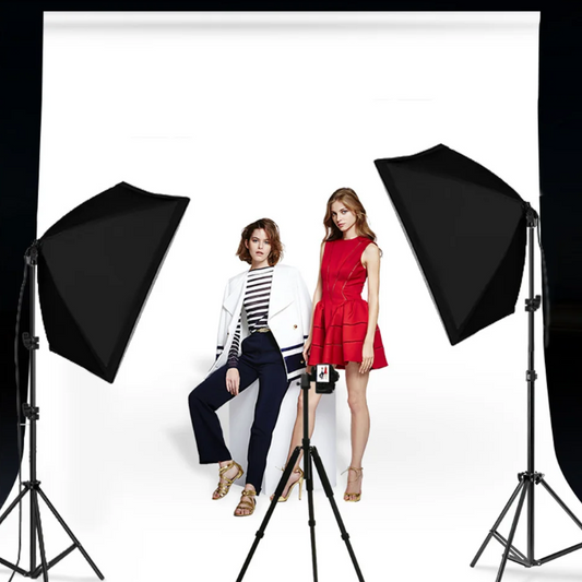 Softbox Studio Lamp Set met Statief – E27 Fotografie Verlichting Continu Licht