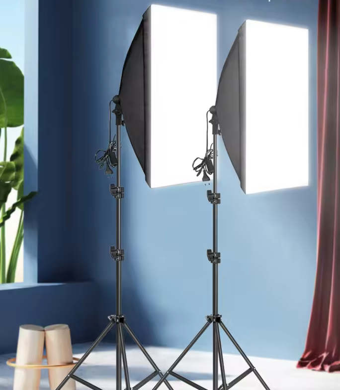 Softbox Studio Lamp Set met Statief – E27 Fotografie Verlichting Continu Licht
