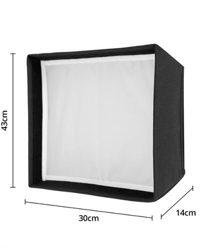 LED Video Softbox met Grid – Licht Diffuser voor Studio Verlichting