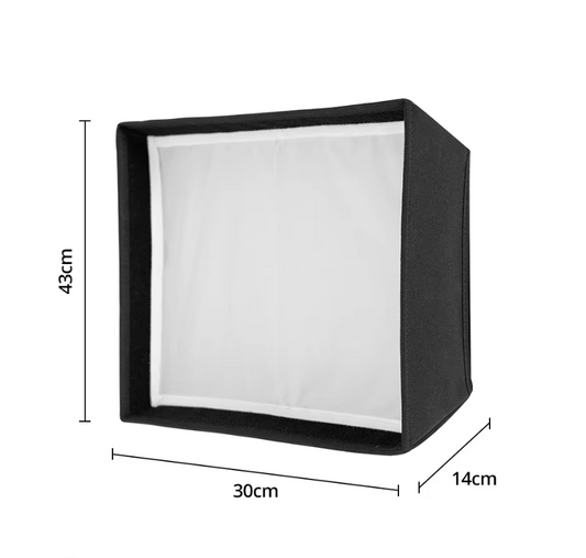 LED Video Softbox met Grid – Licht Diffuser voor Studio Verlichting