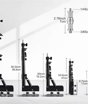 Muur Boom Arm 100/135/170cm – Verstelbare Studio Lamp Houder voor Softbox en Ringlamp