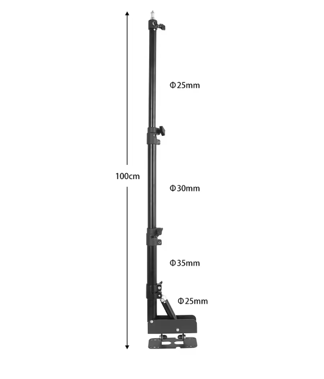 Muur Boom Arm 100/135/170cm – Verstelbare Studio Lamp Houder voor Softbox en Ringlamp