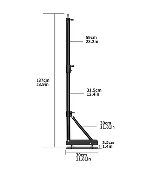 Muur Boom Arm 100/135/170cm – Verstelbare Studio Lamp Houder voor Softbox en Ringlamp
