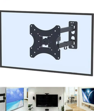 Verstelbare TV Muurbeugel met Draaibare Arm – Kantelbaar en Uittrekbaar voor 17–55 Inch Schermen