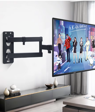 Verstelbare TV Muurbeugel met Draaibare Arm – Kantelbaar en Uittrekbaar voor 17–55 Inch Schermen