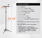 Verstelbare Projector Standaard met Statief – Inclusief Tray en Telefoonhouder voor Thuis en Outdoor Gebruik