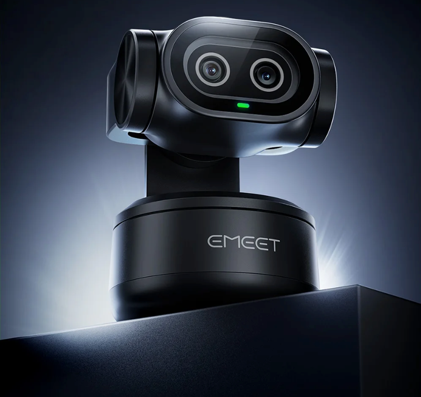 4K PTZ Webcam met AI Tracking – Dual Camera, Autofocus en Gesture Control voor Streaming en Videovergaderingen