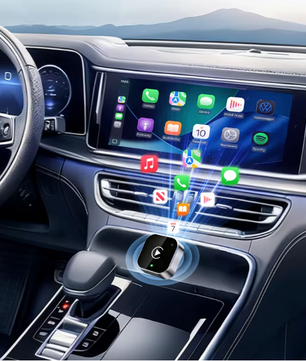 Draadloze CarPlay Adapter – 2-in-1 Wireless Dongle voor Apple en Android Auto