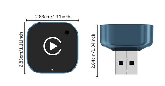 Draadloze CarPlay Adapter – 2-in-1 Wireless Dongle voor Apple en Android Auto