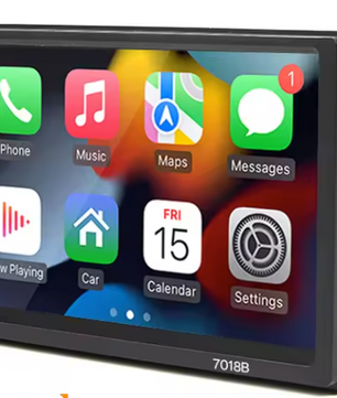 7 Inch 1-DIN Autoradio met CarPlay en Android Auto – Touchscreen Multimedia Speler Bluetooth