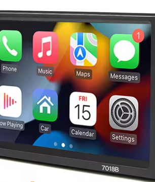 7 Inch 1-DIN Autoradio met CarPlay en Android Auto – Touchscreen Multimedia Speler Bluetooth