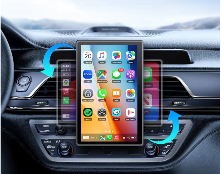 CarPlay Spiegel Scherm 7/8/9 Inch – Draadloos Android Auto Multimedia Display