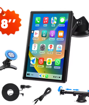 CarPlay Spiegel Scherm 7/8/9 Inch – Draadloos Android Auto Multimedia Display