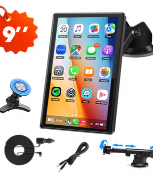 CarPlay Spiegel Scherm 7/8/9 Inch – Draadloos Android Auto Multimedia Display