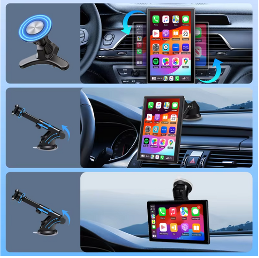 CarPlay Spiegel Scherm 7/8/9 Inch – Draadloos Android Auto Multimedia Display