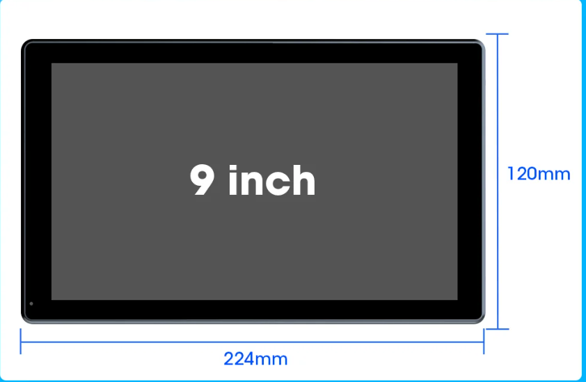 CarPlay Spiegel Scherm 7/8/9 Inch – Draadloos Android Auto Multimedia Display