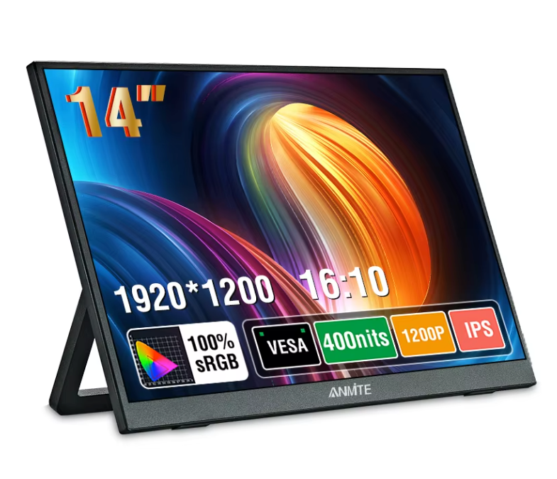 14 Inch Portable Monitor 1920x1200 – Full HD Gaming Scherm met USB-C en HDMI